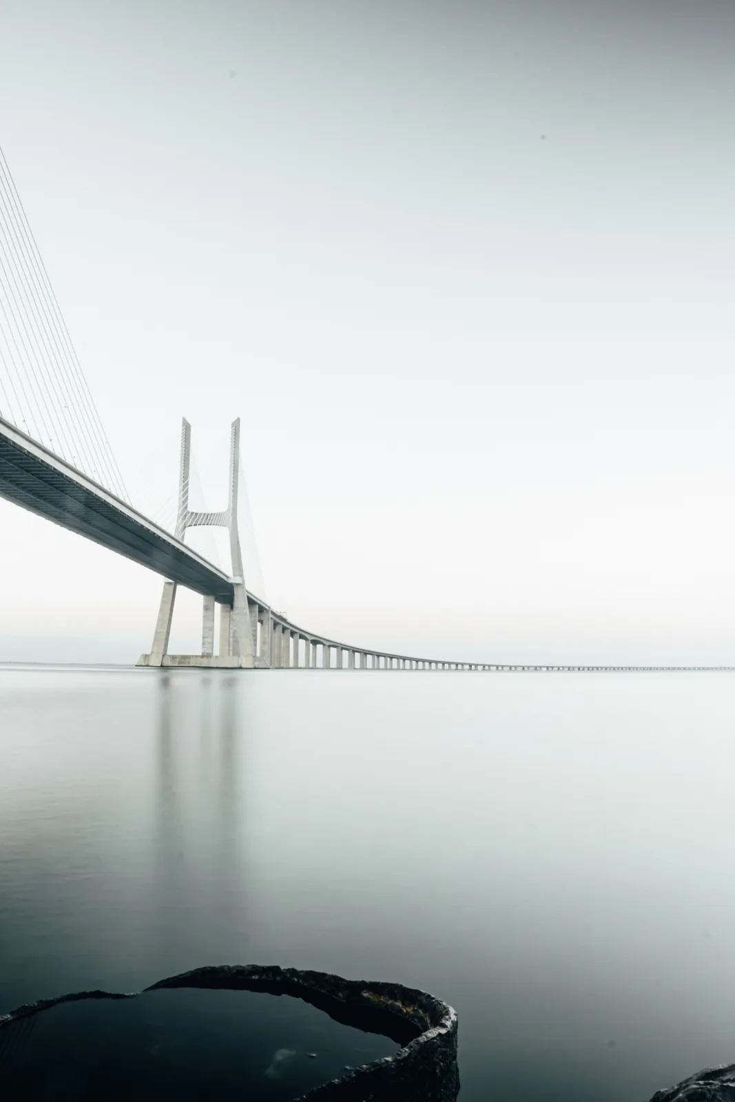 Bridge in mist